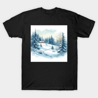 Winter Country Road T-Shirt